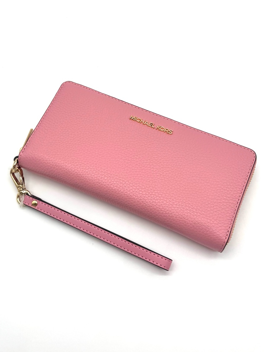 Michael Kors Jet Set Travel Large Leather Continental Wallet - Carnation Pink